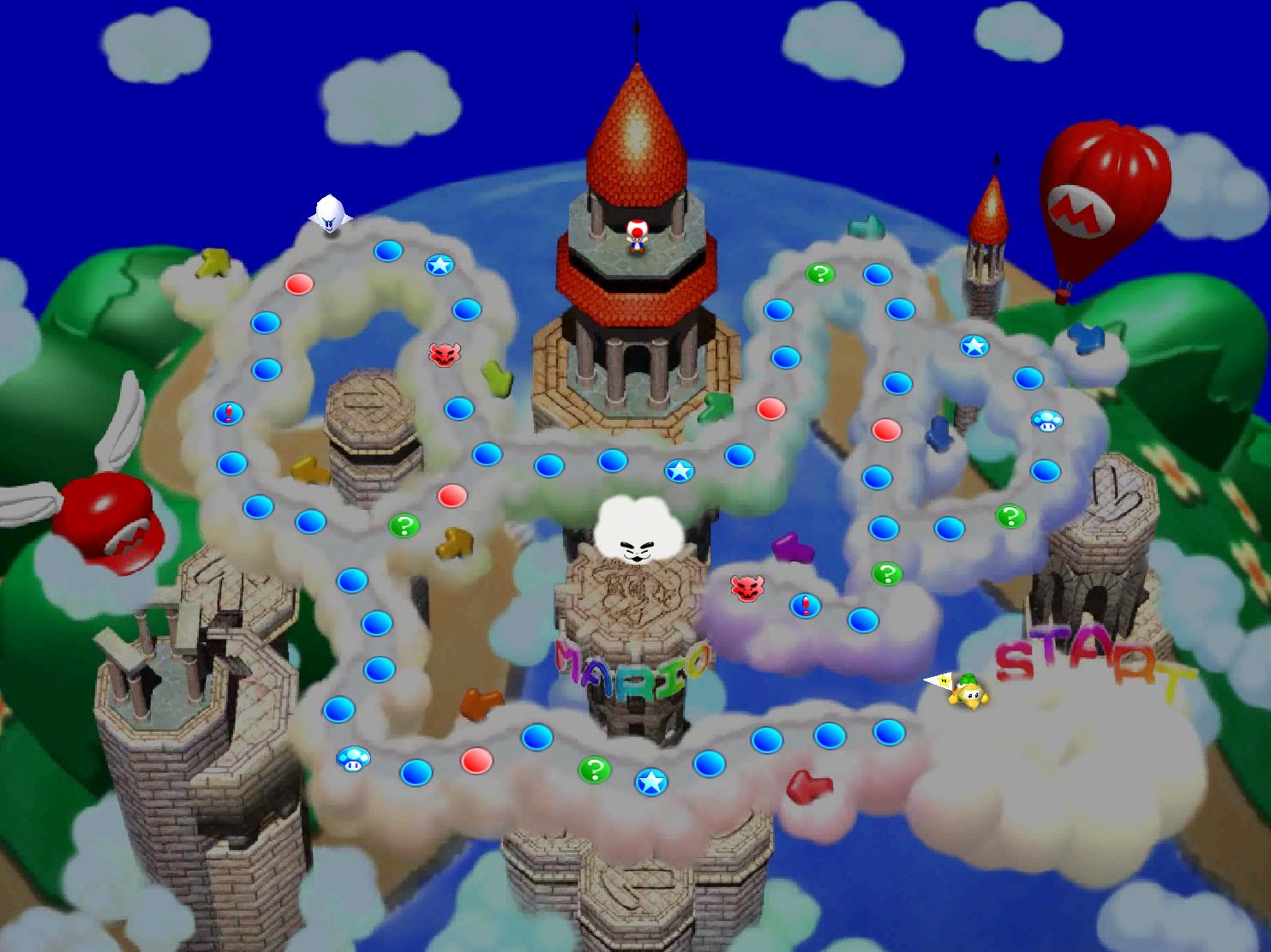 Mario Party 1 Maps Mario's Rainbow Castle (Mp1)