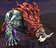 Ganondorf using Beast Ganon.