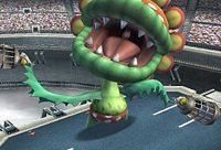 Petey Piranha, swinging the cages in Super Smash Bros. Brawl.
