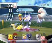 The cooperative mode for 2 players.
