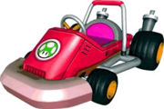The Toadette Kart.