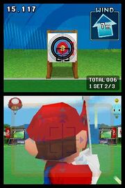 Archery in the Nintendo DS version.