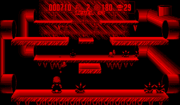 Mario battles Thornies by throwing Koopa Troopa shells from the foreground to the background.