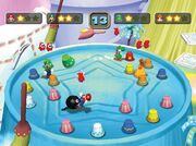 The mini-game, Rumble Fumble.