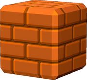 A Brick Block in Super Mario Galaxy.