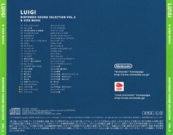 Back cover including the track listing.