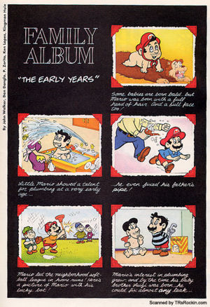 Family Album "The Early Years" offered a look at Mario's life as a child.