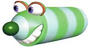 A Green Snake from Yoshi's Story.