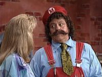 Relaying Luigi's messages, Mario expresses his feelings about Roxanne to her.