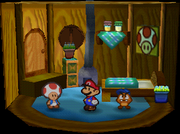 A Toad House from Paper Mario.