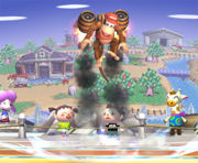 Rocketbarrel Boost in Super Smash Bros. Brawl.