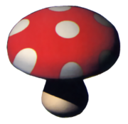 A basic Mushroom from Super Mario RPG: Legend of the Seven Stars.