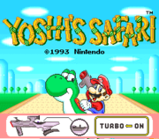 Mario in Yoshi's Safari.
