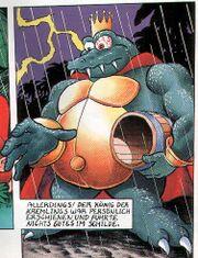 King K. Rool as he appeared in the Club Nintendo comics.