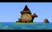Donkey Kong Island as it appeared in Donkey Kong 64.