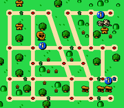 The map of Nairobi as it appears in Mario is Missing!.