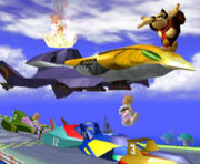 A few F-Zero Racers in Big Blue.