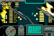 Dribble and Spitz's intermission in Games mode. It shows the current score and number of lives in form of Spitz dolls in the taxi.