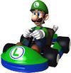 Artwork of Luigi in Mario Kart Arcade GP.