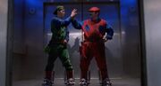 A screenshot of Mario and Luigi from the movie, Super Mario Bros..