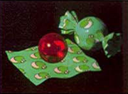 Two pieces of Yoshi Candy.