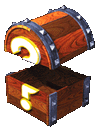A Treasure Chest in Super Mario RPG: Legend of the Seven Stars.