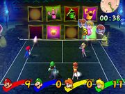Terror Tennis in multiplayer mode.