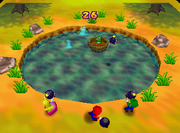 The mini-game, Bob-omb Barrage.