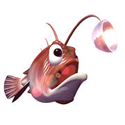 Glimmer the Anglerfish.