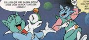 Hösn (left) and Dösn as seen in the Club Nintendo comic.