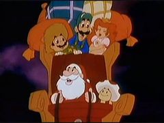 Mario and friends join Santa Claus in his annual journey.