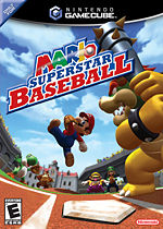 The boxart for Mario Superstar Baseball.