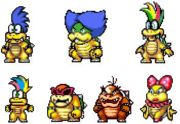 The Koopalings' Beta sprites for Super Princess Peach.