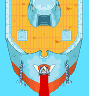 The S.S. Chuckola with Bloat in tow.