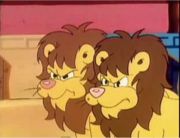 Harry (right) and his friend.