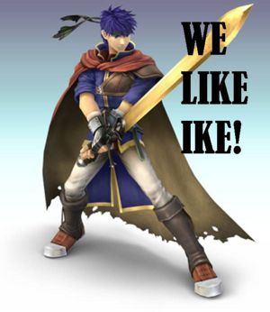 Vote for Ike! He fights for his friends.