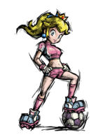 Peach's soccer outfit for Mario Smash Football.
