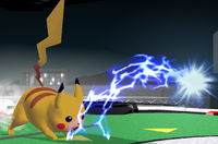 Pikachu's Thunder Jolt, from Melee and Brawl respectively.