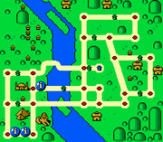 The map of Cairo as it appears in Mario is Missing!.