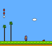 Mario doing a Power Squat Jump.
