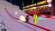 Mario and Silver in Dream Snowboard Cross