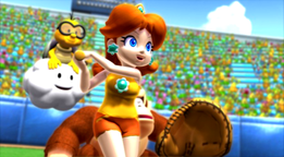 Lakitu as seen in the opening for Mario Super Sluggers.