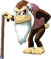 Cranky as he appears in Donkey Konga 2.