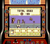 Mario avoiding the cannons' projectiles in an attempt to get closer to Donkey Kong and Pauline.
