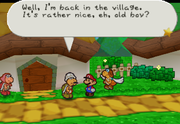 Kolorado in his home town, Koopa Village.