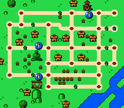 The map of Tokyo as it appears in Mario is Missing!.