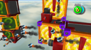 Mario on the&nbsp;! and&nbsp;? Planet