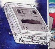 Mario and Luigi's SNES-like spaceship.
