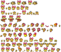 Unused Super Princess Peach sprite sheet.