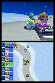 Yoshi and Wario in MKDS